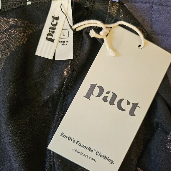 Pact Organic Cotton Fit & Flare Floral Crossback Maxi Dress  - Large - NWT - Picture 11 of 11